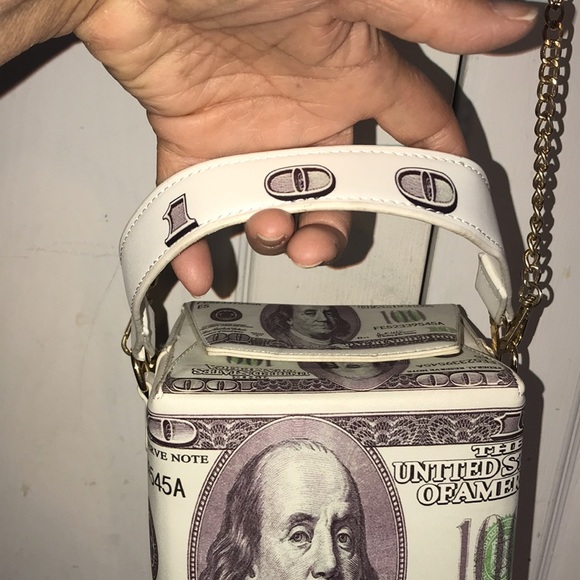 NWT Women’s Money Print Crossbody Bag - Picture 7 of 13